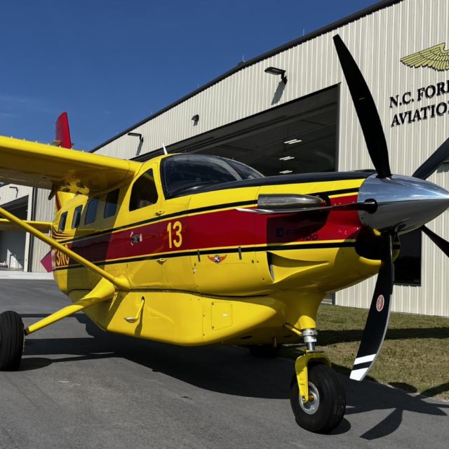 The state of North Carolina receives Daher’s first Kodiak 100 multi-mission aircraft equipped with a five-blade composite propeller